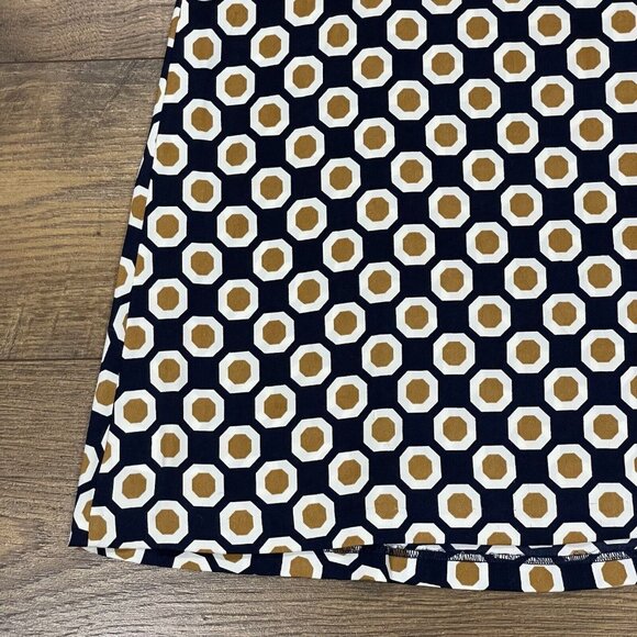 Theory Top Womens‎ Small Silk Geometric Sleeveless Blouse Stretch Scoop Neck - Picture 10 of 12